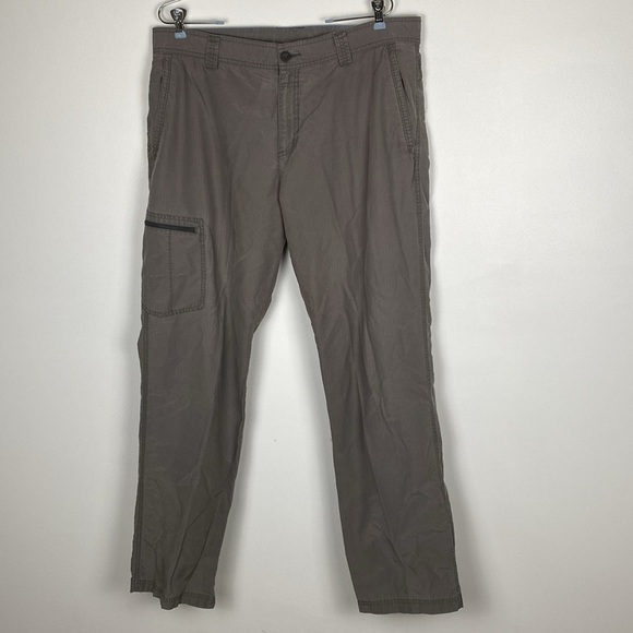 Columbia Gray Men’s Lightweight Hiking Pants 38 Outdoor Gear Style Twisted Cliff - Picture 1 of 15